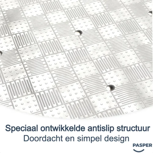 Douchemat Antislip Wit - 53 X 53 Cm - Antislipmat Douche - Badmat -Badkamer Kast Winkel 1200x1200 4216