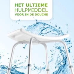 Vivamore Douchekruk - Antislip Douchestoel - In Hoogte Verstelbaar - Max. 150 KG -Badkamer Kast Winkel 1200x1200 4240