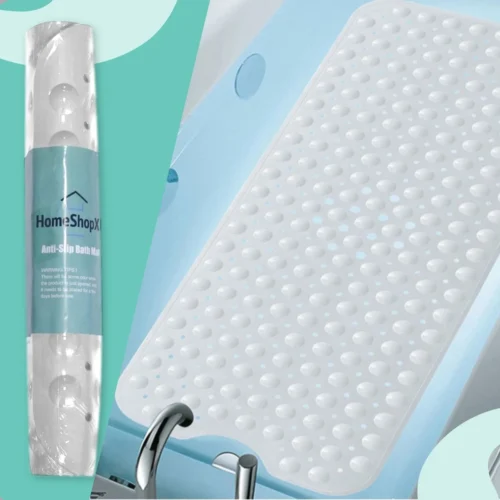 The Original - Badmat Antislip - Wit - 100x40cm - Antislipmat Douchemat Voor Bad & Douche - Anti Slip Mat Met Zuignappen -Badkamer Kast Winkel 1200x1200 4269