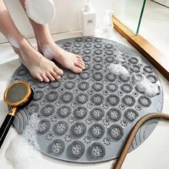 Merkloos TDR-Antislip Mat - 55x55CM - Rond - Grijs - Badmat Badkamer - Douchemat - Badkamermat - Antislipmat Voor Douche 12 Merkloos TDR-Antislip Mat - 55x55CM - Rond - Grijs - Badmat Badkamer - Douchemat - Badkamermat - Antislipmat Voor Douche -Badkamer Kast Winkel 1200x1200 4281