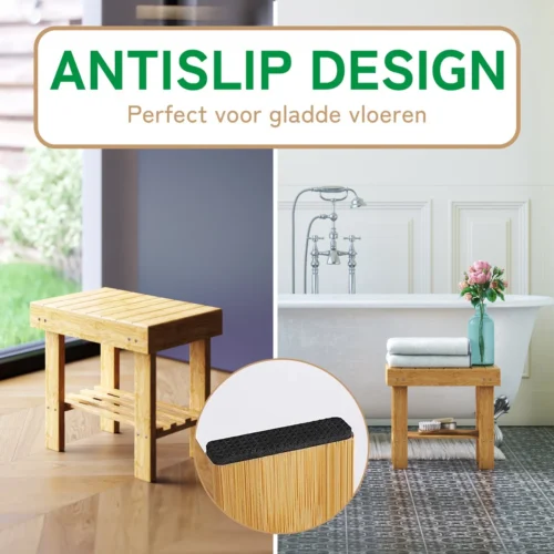 Bamboe Design Douchekruk - Opstapkrukje - Kruk Bamboe - Opstapje - Plantenstandaard