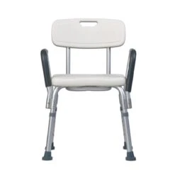 Douchestoel Met Afneembare Rugleuning En Armleuningen - Lichtgewicht En In Hoogte Verstelbaar - Douchekruk -Badkamer Kast Winkel 1200x1200 4305