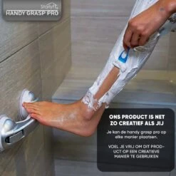 Kunststof Handgreep Voor Badkamer - 30.5cm - Douche Wandbeugel - Geen Boorgaten -Badkamer Kast Winkel 1200x1200 4312