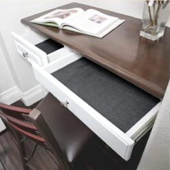 SWILIX ® Antislipmat Voor Kasten En Lades, Douchemat - Badkamermat - Badmat, Dienblad, Vloer - 4 Meter Rol - Anti Slip Mat - 400 X 30 Cm - Zwart -Badkamer Kast Winkel 1200x1200 4349