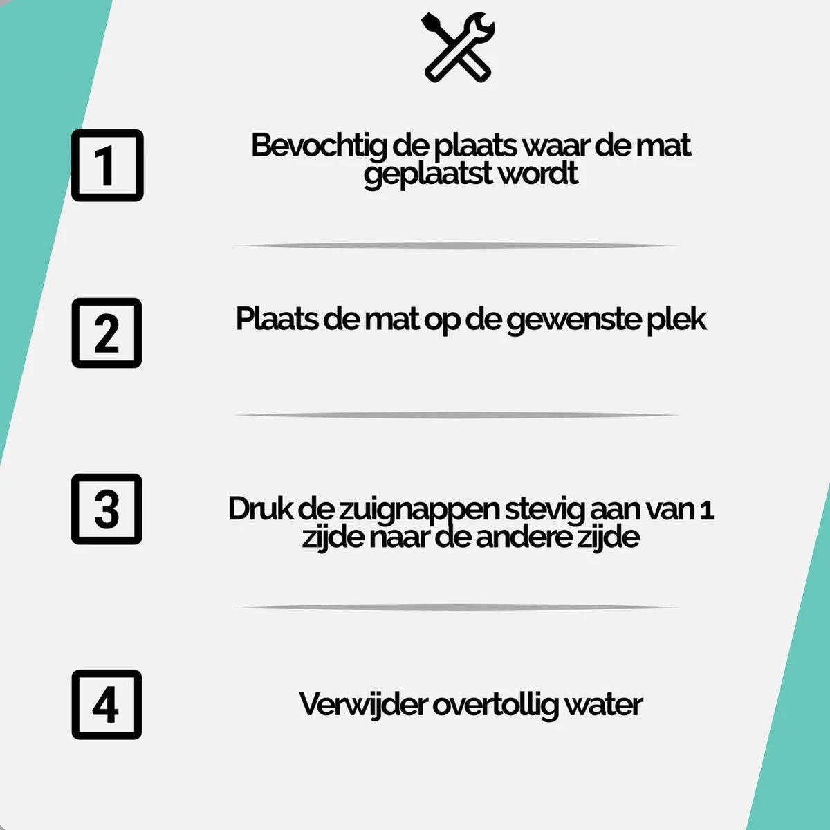 The Original - Douchemat Antislip - Grijs - 88x40cm - Antislipmat Badmat Voor Bad & Douche - Anti Slip Mat Met Zuignappen 9 The Original - Douchemat Antislip - Grijs - 88x40cm - Antislipmat Badmat Voor Bad & Douche - Anti Slip Mat Met Zuignappen - Afbeelding 9