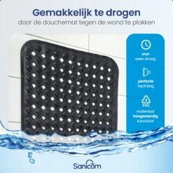 Merkloos Badmat Antislip - Douchemat - Antislipmat Bad - Antislipmat Douche - Schimmelbestendig - Met Zuignappen - Wasbaar - Zwart 12 Merkloos Badmat Antislip - Douchemat - Antislipmat Bad - Antislipmat Douche - Schimmelbestendig - Met Zuignappen - Wasbaar - Zwart -Badkamer Kast Winkel 1200x1200 4377