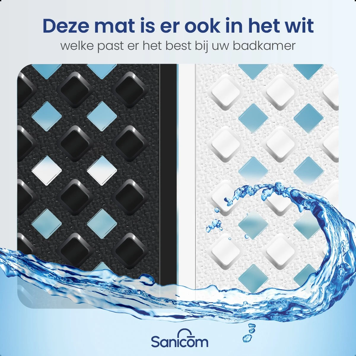 Merkloos Badmat Antislip - Douchemat - Antislipmat Bad - Antislipmat Douche - Schimmelbestendig - Met Zuignappen - Wasbaar - Zwart 5 Merkloos Badmat Antislip - Douchemat - Antislipmat Bad - Antislipmat Douche - Schimmelbestendig - Met Zuignappen - Wasbaar - Zwart - Afbeelding 5