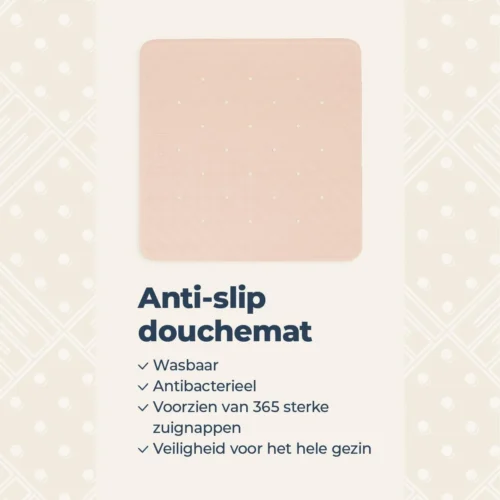 Douchemat Antislip Zalmkleur - 53 X 53 Cm - Antislipmat Douche - Badmat -Badkamer Kast Winkel 1200x1200 4394