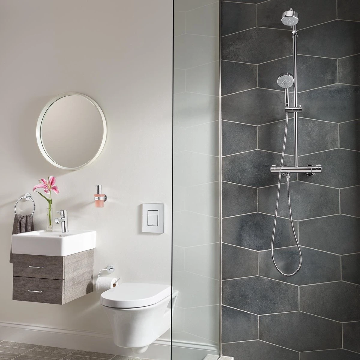 GROHE Essentials Toiletrolhouder - Zonder Klep - Chroom - 40689001 3 GROHE Essentials Toiletrolhouder - Zonder Klep - Chroom - 40689001 - Afbeelding 3