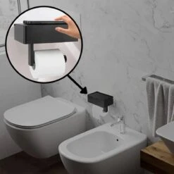 Toiletrolhouder - Plankje & Bakje - Planchet Opbergruimte - WC Rolhouder - Zelfklevend Of Borend - RVS - Waterbestendig - Rheme 15 Toiletrolhouder - Plankje & Bakje - Planchet Opbergruimte - WC Rolhouder - Zelfklevend Of Borend - RVS - Waterbestendig - Rheme -Badkamer Kast Winkel 1200x1200 461