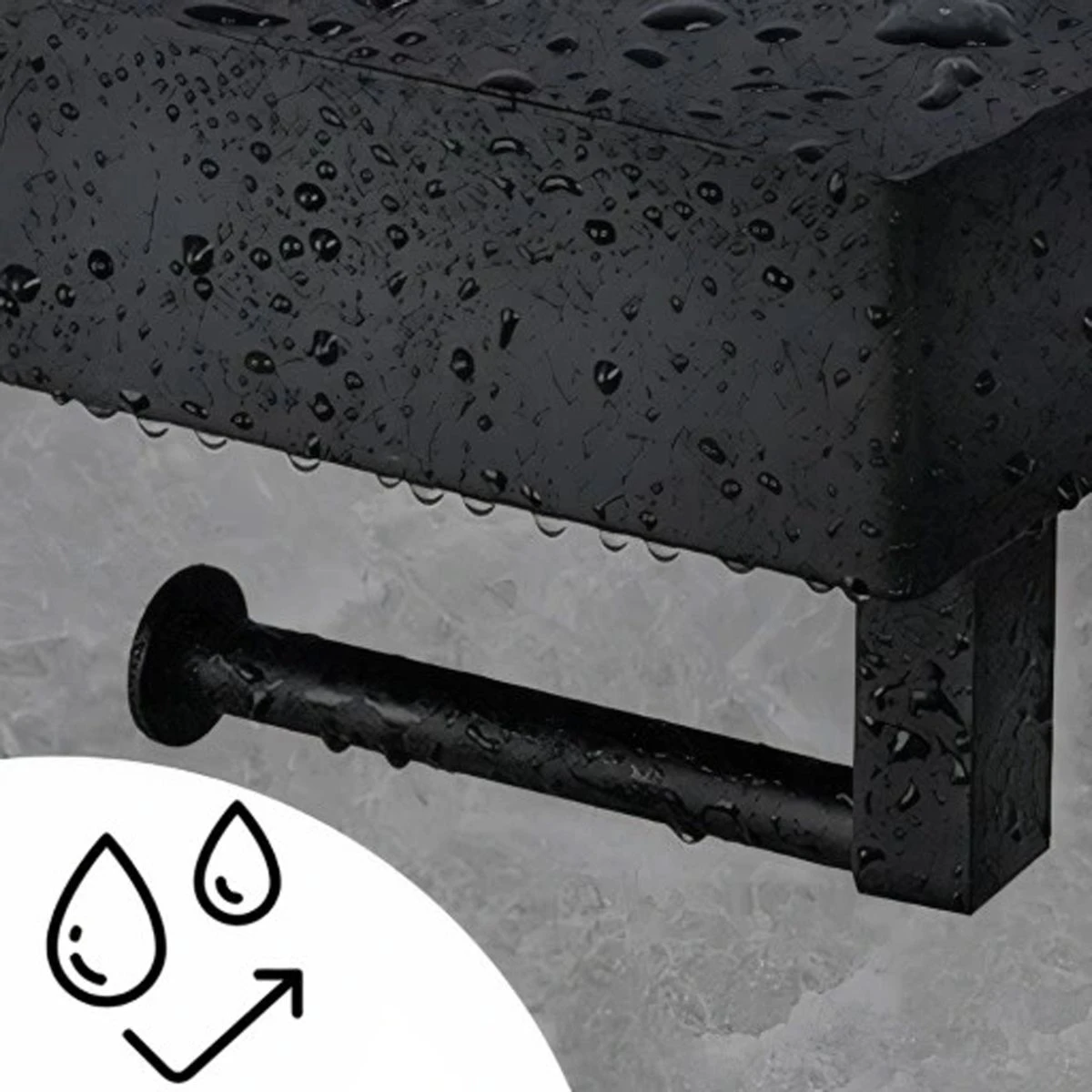 Toiletrolhouder - Plankje & Bakje - Planchet Opbergruimte - WC Rolhouder - Zelfklevend Of Borend - RVS - Waterbestendig - Rheme 6 Toiletrolhouder - Plankje & Bakje - Planchet Opbergruimte - WC Rolhouder - Zelfklevend Of Borend - RVS - Waterbestendig - Rheme - Afbeelding 6