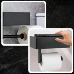 Toiletrolhouder - Plankje & Bakje - Planchet Opbergruimte - WC Rolhouder - Zelfklevend Of Borend - RVS - Waterbestendig - Rheme 20 Toiletrolhouder - Plankje & Bakje - Planchet Opbergruimte - WC Rolhouder - Zelfklevend Of Borend - RVS - Waterbestendig - Rheme -Badkamer Kast Winkel 1200x1200 465