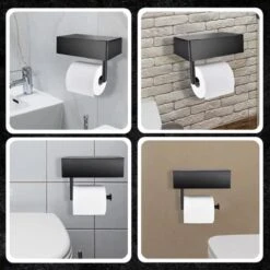 Toiletrolhouder - Plankje & Bakje - Planchet Opbergruimte - WC Rolhouder - Zelfklevend Of Borend - RVS - Waterbestendig - Rheme 22 Toiletrolhouder - Plankje & Bakje - Planchet Opbergruimte - WC Rolhouder - Zelfklevend Of Borend - RVS - Waterbestendig - Rheme -Badkamer Kast Winkel 1200x1200 467
