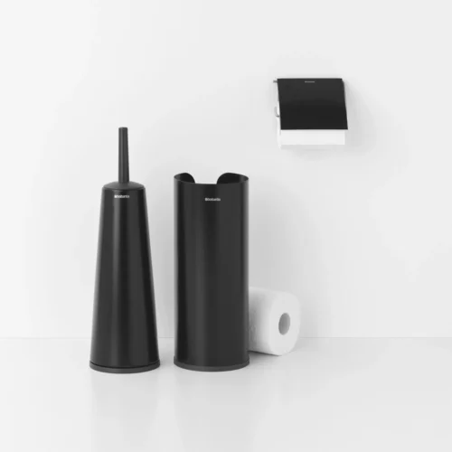 Brabantia ReNew Toiletaccessoires - 3-delig - Matt Black -Badkamer Kast Winkel 1200x1200 48