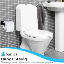 Sanics WC Rolhouder Zonder Boren - Toiletrolhouder Zelfklevend - Closetrolhouder Zwart/RVS 15 Sanics WC Rolhouder Zonder Boren - Toiletrolhouder Zelfklevend - Closetrolhouder Zwart/RVS -Badkamer Kast Winkel 1200x1200 531