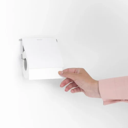 Brabantia ReNew WC Rolhouder - Met Klep - White -Badkamer Kast Winkel 1200x1200 545