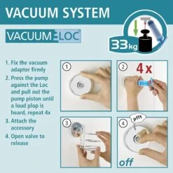 WENKO Vacuum-Loc Toiletrolhouder Milazzo Chroom - WC Rolhouder - Bevestigen Zonder Boren -Badkamer Kast Winkel 1200x1200 605