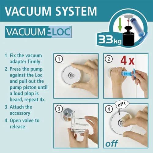 WENKO Vacuum-Loc Toiletrolhouder Milazzo Chroom - WC Rolhouder - Bevestigen Zonder Boren -Badkamer Kast Winkel 1200x1200 605