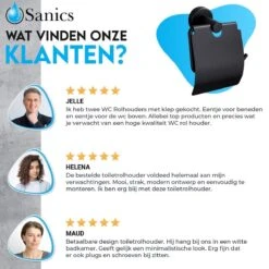 Sanics Toiletrolhouder Zwart Met Klep - WC Rolhouder RVS Inclusief Montage Set - Closetrolhouder -Badkamer Kast Winkel 1200x1200 629