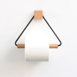 Toiletrolhouder Zonder Boren- Wc Rolhouder - Zuignap - Zelfklevend - Hout -Badkamer Kast Winkel 1200x1200 633