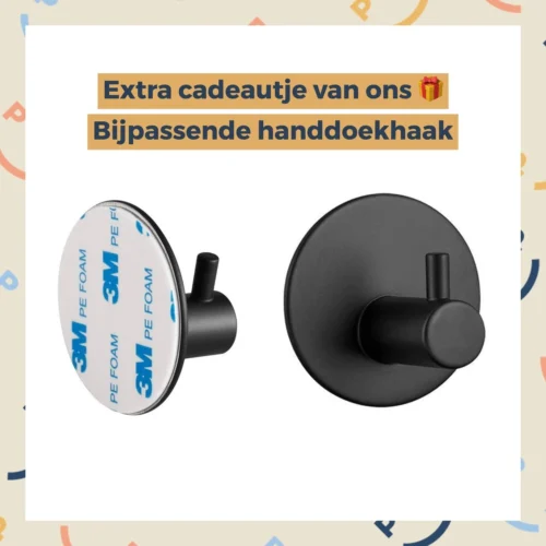 Toiletrolhouder Zwart Met Plankje En Bakje - Zonder Boren - Wc Rolhouder Zelfklevend - Inclusief Extra Handdoekhaak -Badkamer Kast Winkel 1200x1200 67