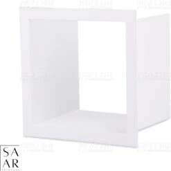 SAAR -Inbouw Toilet Reserve Rolhouder RVS - Met - MAT WIT - Inzetstuk , (uitneembaar) -72 X 20 X 13 Cm - Inbouwdiepte 12 Cm -Badkamer Kast Winkel 1200x1200 692