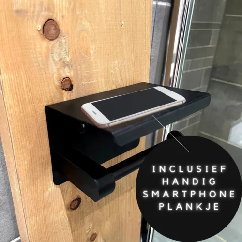 WC Rolhouder - Zelfklevend Toiletrolhouder Met Plankje - WC Papier Houder Zonder Boren - WC Rolhouder Met Plankje - Toiletrolhouder - Toiletrolhouder Zwart - Fienosa -Badkamer Kast Winkel 1200x1200 698