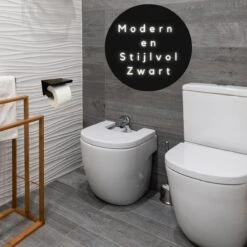WC Rolhouder - Zelfklevend Toiletrolhouder Met Plankje - WC Papier Houder Zonder Boren - WC Rolhouder Met Plankje - Toiletrolhouder - Toiletrolhouder Zwart - Fienosa -Badkamer Kast Winkel 1200x1200 700