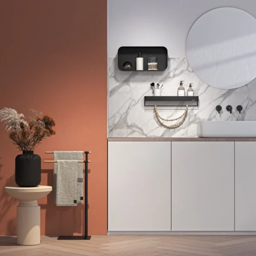 Sealskin Brix - Wandrek Met Handdoekrek - 55 Cm - Zwart 16 Sealskin Brix - Wandrek Met Handdoekrek - 55 Cm - Zwart -Badkamer Kast Winkel 1200x1200 779