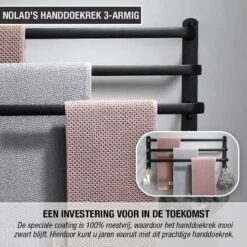Nolad® Handdoekrek 3-armig - Handdoekhouder - Handdoekenrek - Zwart 12 Nolad® Handdoekrek 3-armig - Handdoekhouder - Handdoekenrek - Zwart -Badkamer Kast Winkel 1200x1200 808