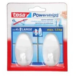 Tesa Powerstrips Haken Large - Wit - 2 Stuks 22 Tesa Powerstrips Haken Large - Wit - 2 Stuks -Badkamer Kast Winkel 1200x1200 831