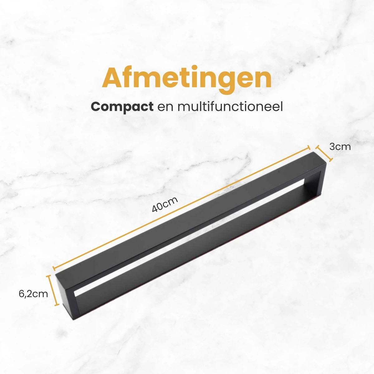 Home4u® - Handdoekrek Badkamer - Handdoekstang - Handdoekenrek Badkamer - 40CM - Zelfklevend 3 Home4u® - Handdoekrek Badkamer - Handdoekstang - Handdoekenrek Badkamer - 40CM - Zelfklevend - Afbeelding 3