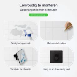 EAVY Zelfklevende Handdoekhaakjes – Set Van 4 Handdoekhouders - RVS 12 EAVY Zelfklevende Handdoekhaakjes – Set Van 4 Handdoekhouders - RVS -Badkamer Kast Winkel 1200x1200 865