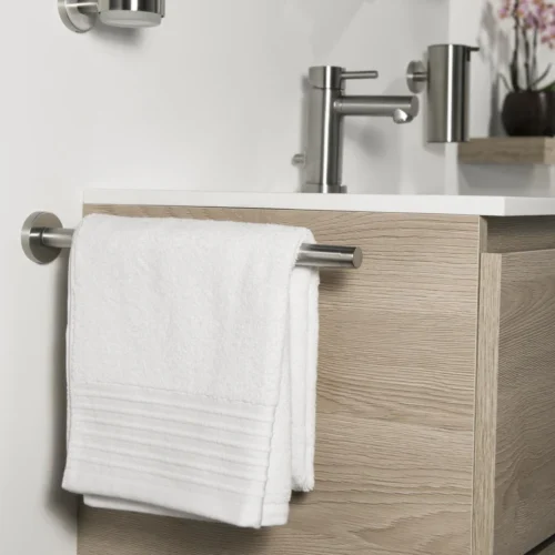 Tiger Boston - Telescopisch Handdoekrek - RVS Geborsteld -Badkamer Kast Winkel 1200x1200 894