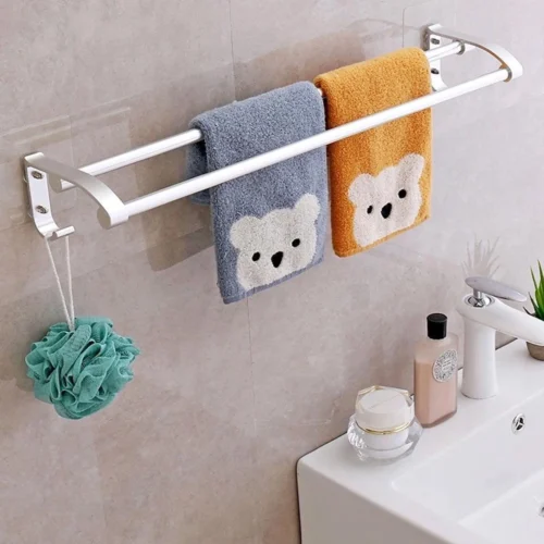 Merkloos Decopatent® Dubbele Handdoekrek - Handdoekhouder 2 Haken - Badkamer - Keuken - Zonder Boren - Handdoekenstang - Handdoekenrek 11 Merkloos Decopatent® Dubbele Handdoekrek - Handdoekhouder 2 Haken - Badkamer - Keuken - Zonder Boren - Handdoekenstang - Handdoekenrek -Badkamer Kast Winkel 1200x1200 904