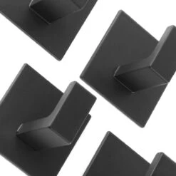 Stål Handdoekhaakjes Zelfklevend Zwart - Vierkant - 4 Stuks 15 Stål Handdoekhaakjes Zelfklevend Zwart - Vierkant - 4 Stuks -Badkamer Kast Winkel 1200x1200 928