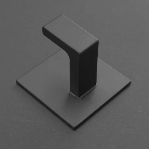 Stål Handdoekhaakjes Zelfklevend Zwart - Vierkant - 4 Stuks -Badkamer Kast Winkel 1200x1200 929