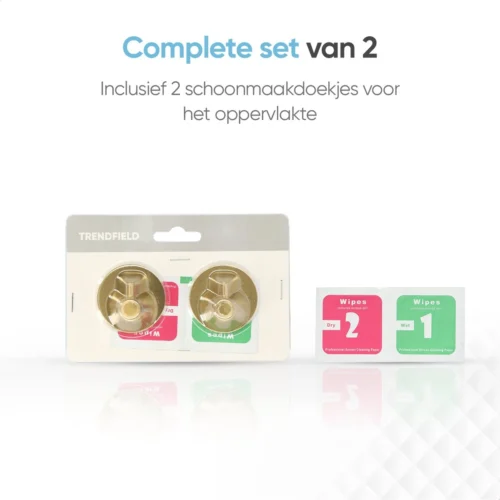 Trendfield Handdoekhaakjes Zelfklevend Goud - 2 Ronde Gouden Handdoek Haakjes - Handdoekhaak - Goud -Badkamer Kast Winkel 1200x1200 945