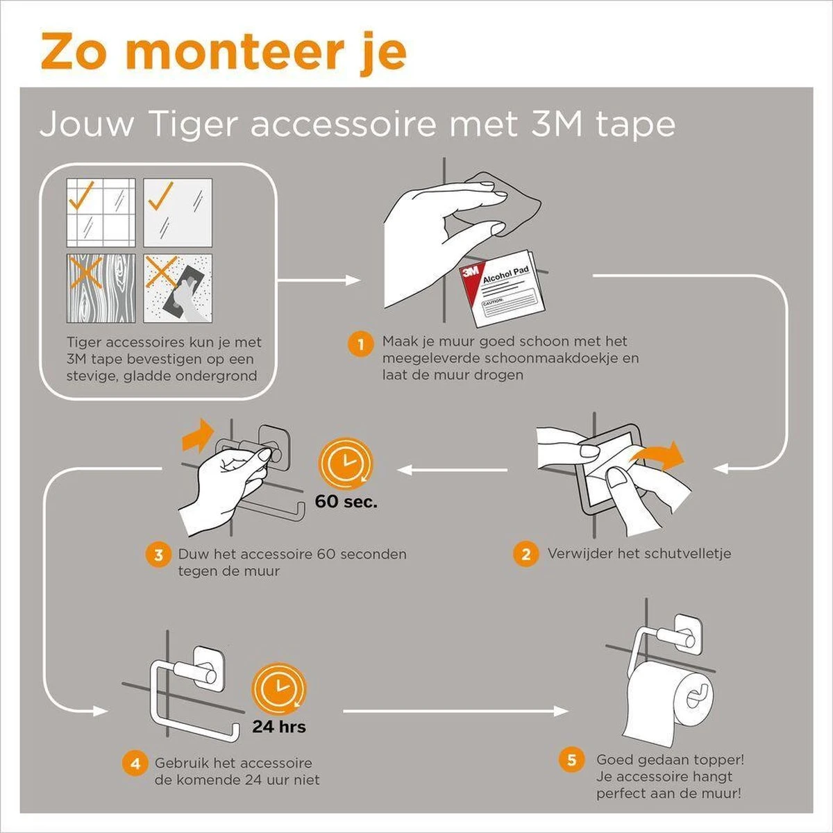 Tiger Tune - Toiletborstel Met Houder - Messing Geborsteld / Zwart 3 Tiger Tune - Toiletborstel Met Houder - Messing Geborsteld / Zwart - Afbeelding 3