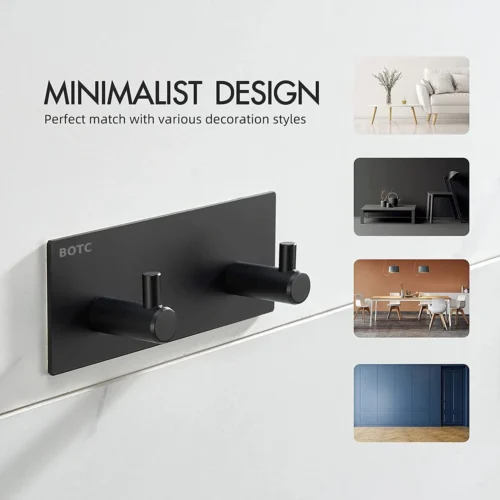 BOTC Handdoekhouder RVS - Handdoekhaakjes 2 In 1 RVS Zelfklevend - Rechthoekig Handdoek Haakjes - Handdoekhaak - Zwart 12 BOTC Handdoekhouder RVS - Handdoekhaakjes 2 In 1 RVS Zelfklevend - Rechthoekig Handdoek Haakjes - Handdoekhaak - Zwart -Badkamer Kast Winkel 1200x1200 959