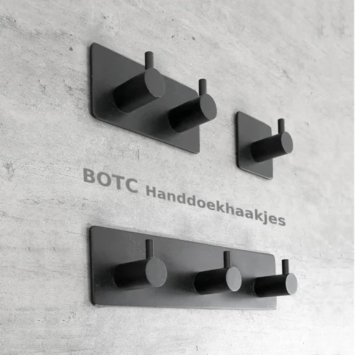 BOTC Handdoekhouder RVS - Handdoekhaakjes 2 In 1 RVS Zelfklevend - Rechthoekig Handdoek Haakjes - Handdoekhaak - Zwart 16 BOTC Handdoekhouder RVS - Handdoekhaakjes 2 In 1 RVS Zelfklevend - Rechthoekig Handdoek Haakjes - Handdoekhaak - Zwart -Badkamer Kast Winkel 1200x1200 960