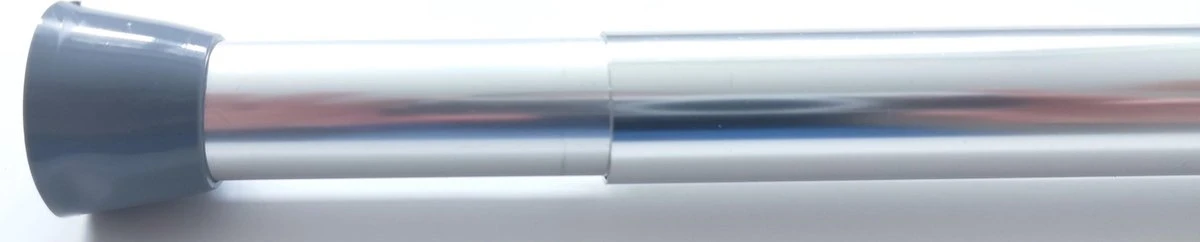 Merkloos Douchegordijnstang - 130-240 Cm Uitschuifbaar - Chroom 1 Merkloos Douchegordijnstang - 130-240 Cm Uitschuifbaar - Chroom