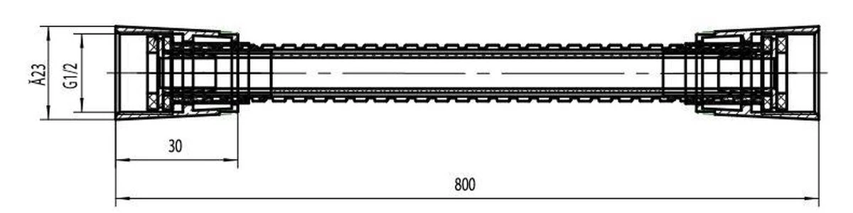 SCHÜTTE Hogaflex A-1 Doucheslang, Chroom 2 SCHÜTTE Hogaflex A-1 Doucheslang, Chroom - Afbeelding 2