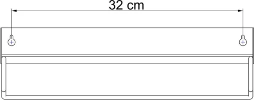 Sealskin Brix - Wandrek Met Handdoekrek 35 Cm - Zwart 26 Sealskin Brix - Wandrek Met Handdoekrek 35 Cm - Zwart -Badkamer Kast Winkel 1200x475