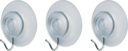 Tiger Zuighaak - 3 Stuks - Transparant