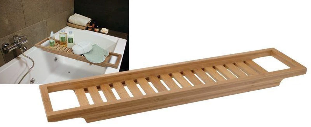 Bathroom Solutions Bamboe Badrek 64x15 Cm 4 Bathroom Solutions Bamboe Badrek 64x15 Cm - Afbeelding 4