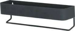 Sealskin Brix - Wandrek Met Handdoekrek 35 Cm - Zwart -Badkamer Kast Winkel 1200x505