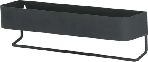 Sealskin Brix - Wandrek Met Handdoekrek 35 Cm - Zwart 32 Sealskin Brix - Wandrek Met Handdoekrek 35 Cm - Zwart -Badkamer Kast Winkel 1200x505