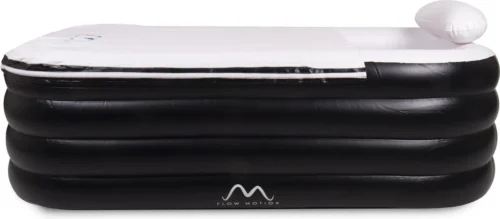 FlowMotion Opblaasbaar Ligbad Met Afdekhoes - Inclusief Pomp En Opbergtas - Ligbad - Zitbad - Zwembad - Opblaasbare Badkuip - Opblaas Bad - Bathtub - Jacuzzi - Opvouwbaar Bad - Badkuip