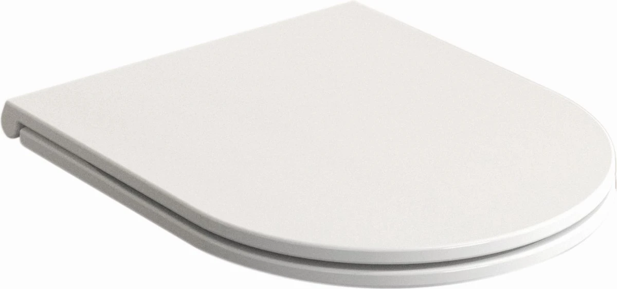 Allibert Wc-bril DUNEO - Duroplast - Inox Scharnieren - Soft Close - Afklikbaar - Wit